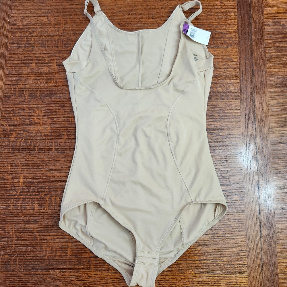 Maidenform Shapewear Wear Your Own Bra Firm-Control Body Shaper Beige Size 2XL